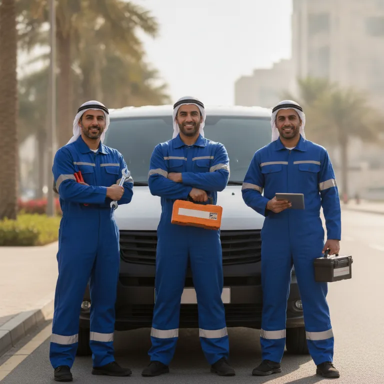 مساعدة على الطريق فريق في مجمع دبي للاستثمار